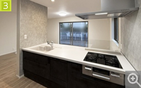 １階キッチン側から